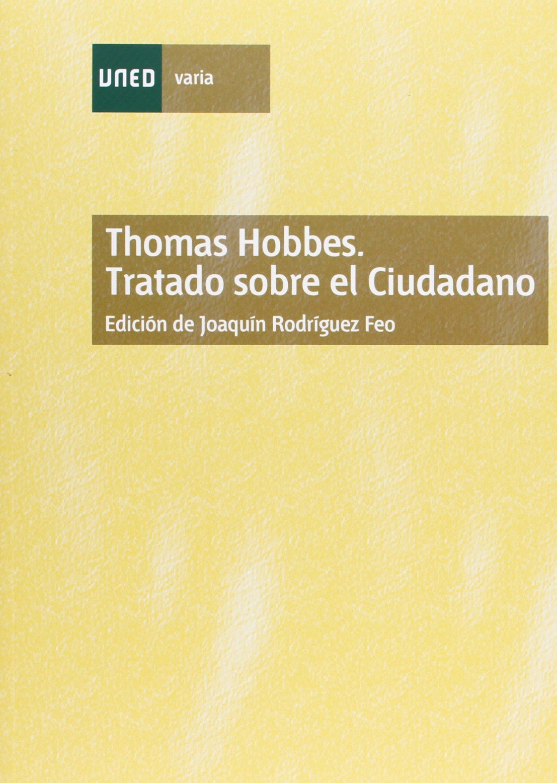 Thomas Hobbes. Tratado sobre el ciudadano book