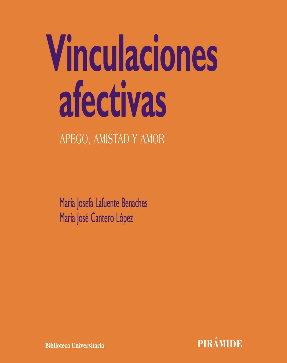 Vinculaciones afectivas : apego, amistad y amor (Biblioteca Universitaria) Psychology