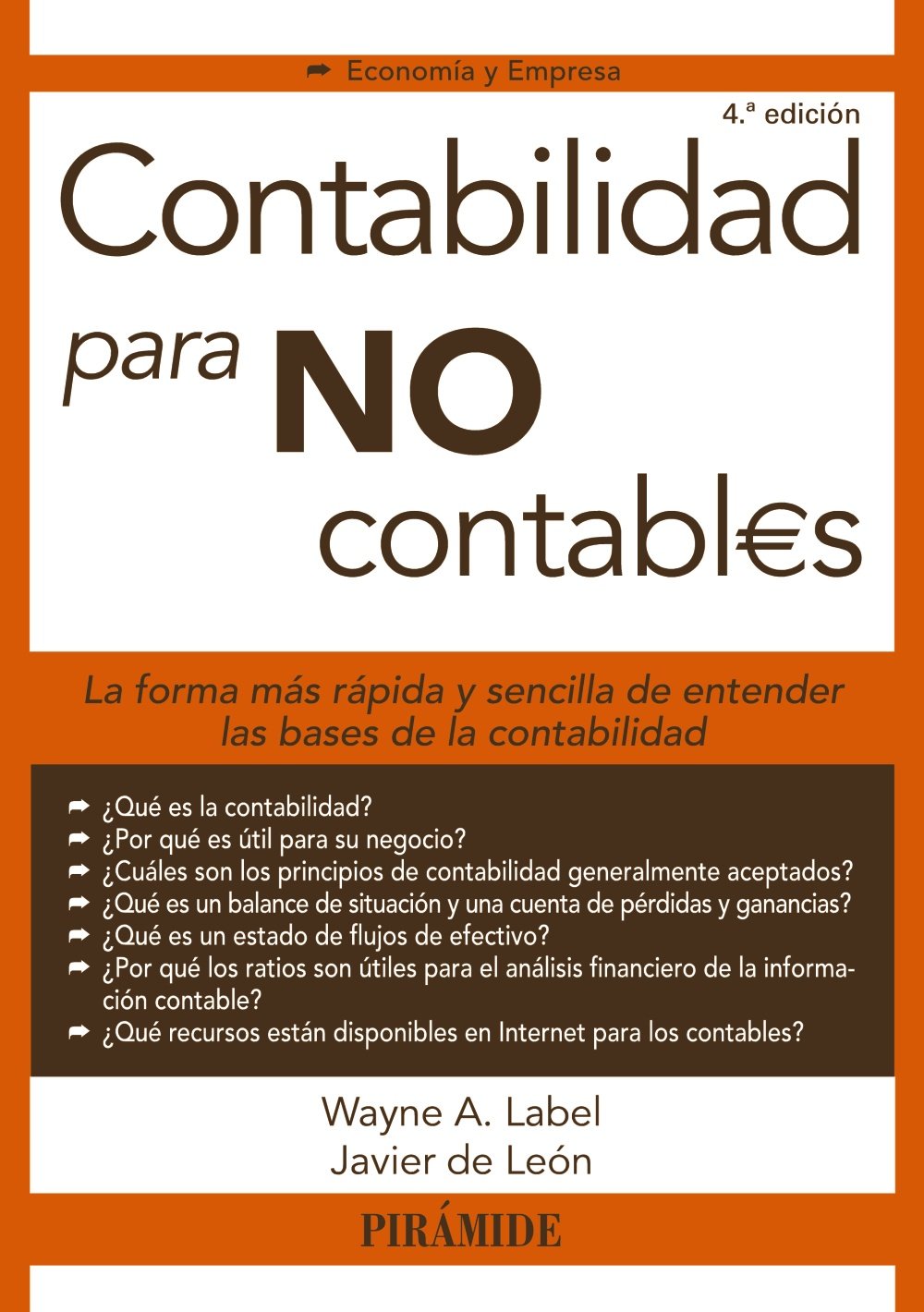 Contabilidad para no contabl s / Accounting for non-accountants book