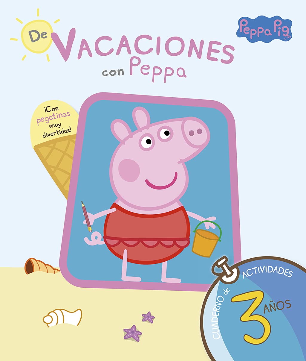 Peppa Pig. Cuaderno de vacaciones . - De vacaciones con Peppa (3 años): (¡con pegatinas muy divertidas!) (Altea) Non-fiction