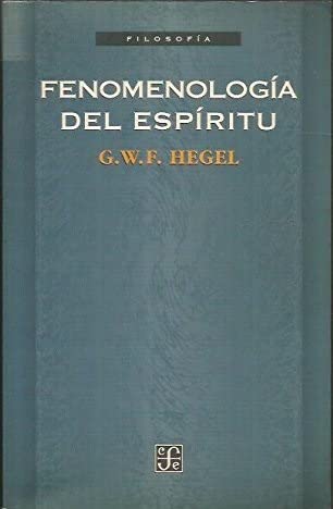 Fenomenología del espíritu Books