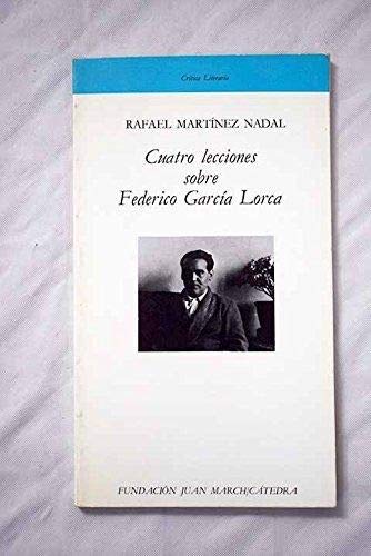 Cuatro lecciones sobre Federico García Lorca Books