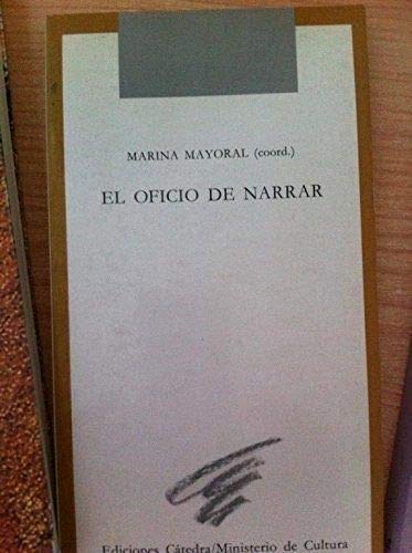El oficio de narrar book