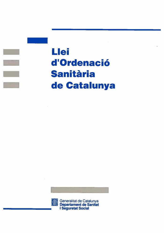 Llei d'ordenació sanitària de Catalunya Books