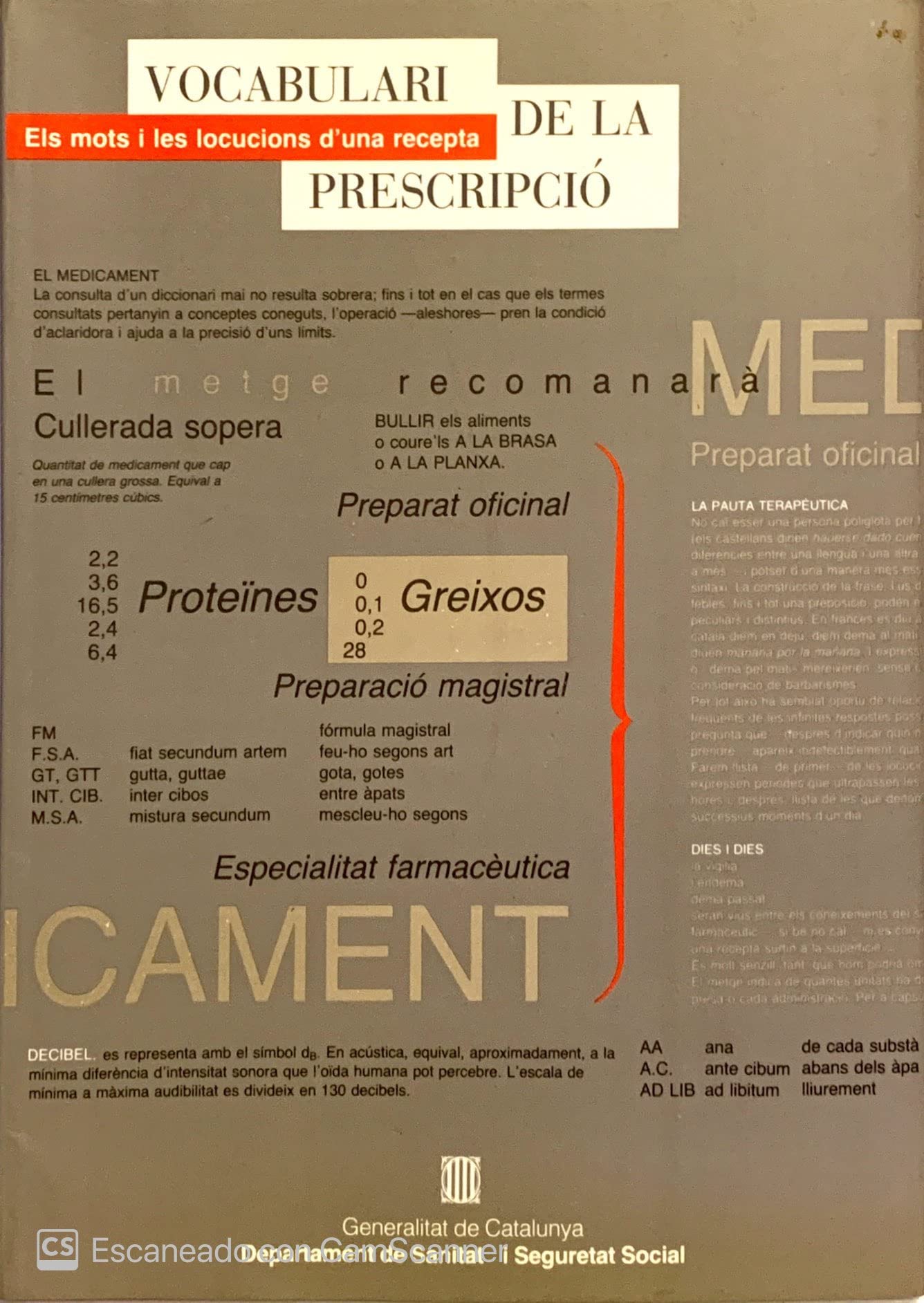 Vocabulari de la prescripció. Els mots i les locucions d'una recepta (Reculls lexicogràfics Berenguer Sarriera, Band 1) Books