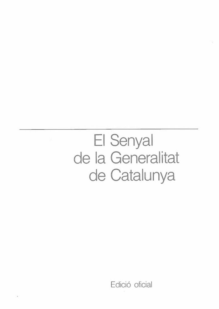 senyal de la Generalitat de Catalunya/El (Quaderns de Disseny) Books