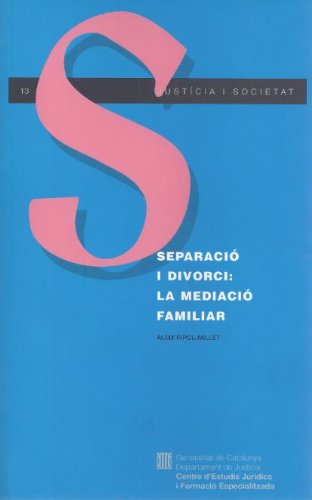 Separació i divorci: la mediació familiar book