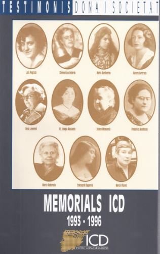 Memorials ICD 1993-1996 (Dona i Societat. Testimonis) book
