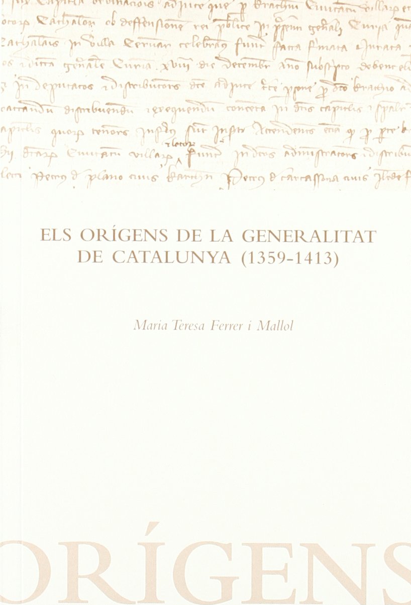 orígens de la Generalitat de Catalunya (1359-1413)/Els book