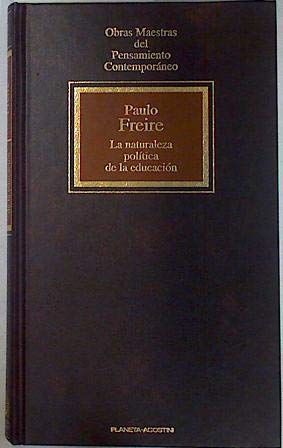 La naturaleza politica de educacion book