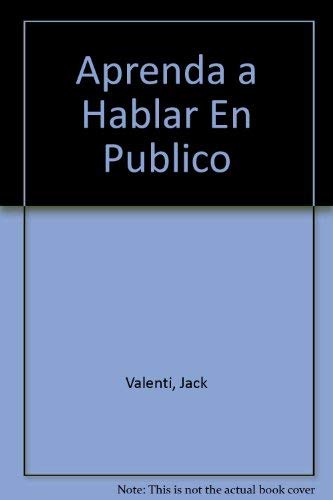 Aprenda a hablar en publico ("mitos autoyuda") book