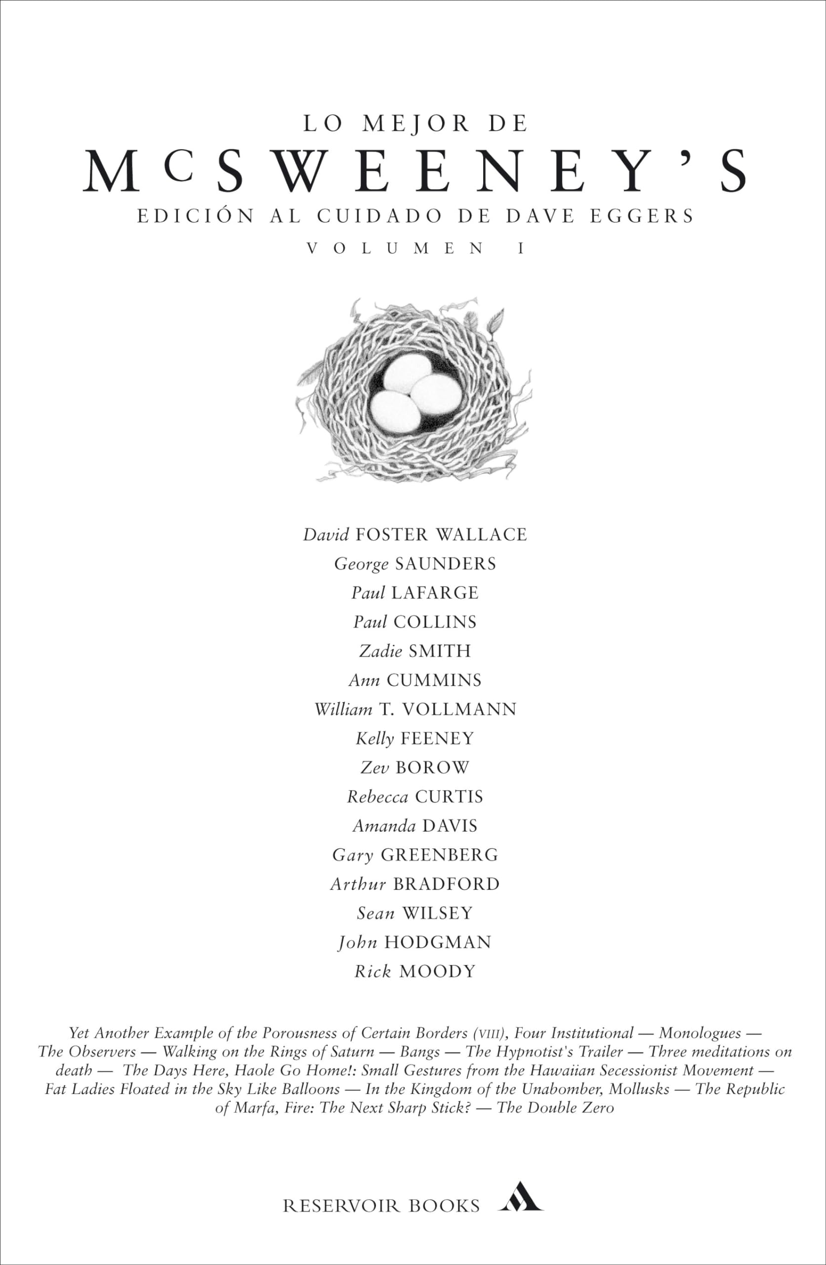 Lo mejor de McSweeney s - Vol. I Contemporary literature
