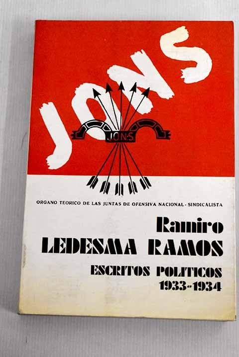 Escritos políticos-JONS, 1933-1934 Books
