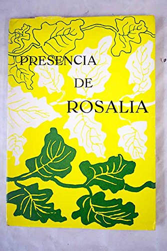 Presencia de Rosalía: Homenaxe no noventa cabodano de seu Pasamento book