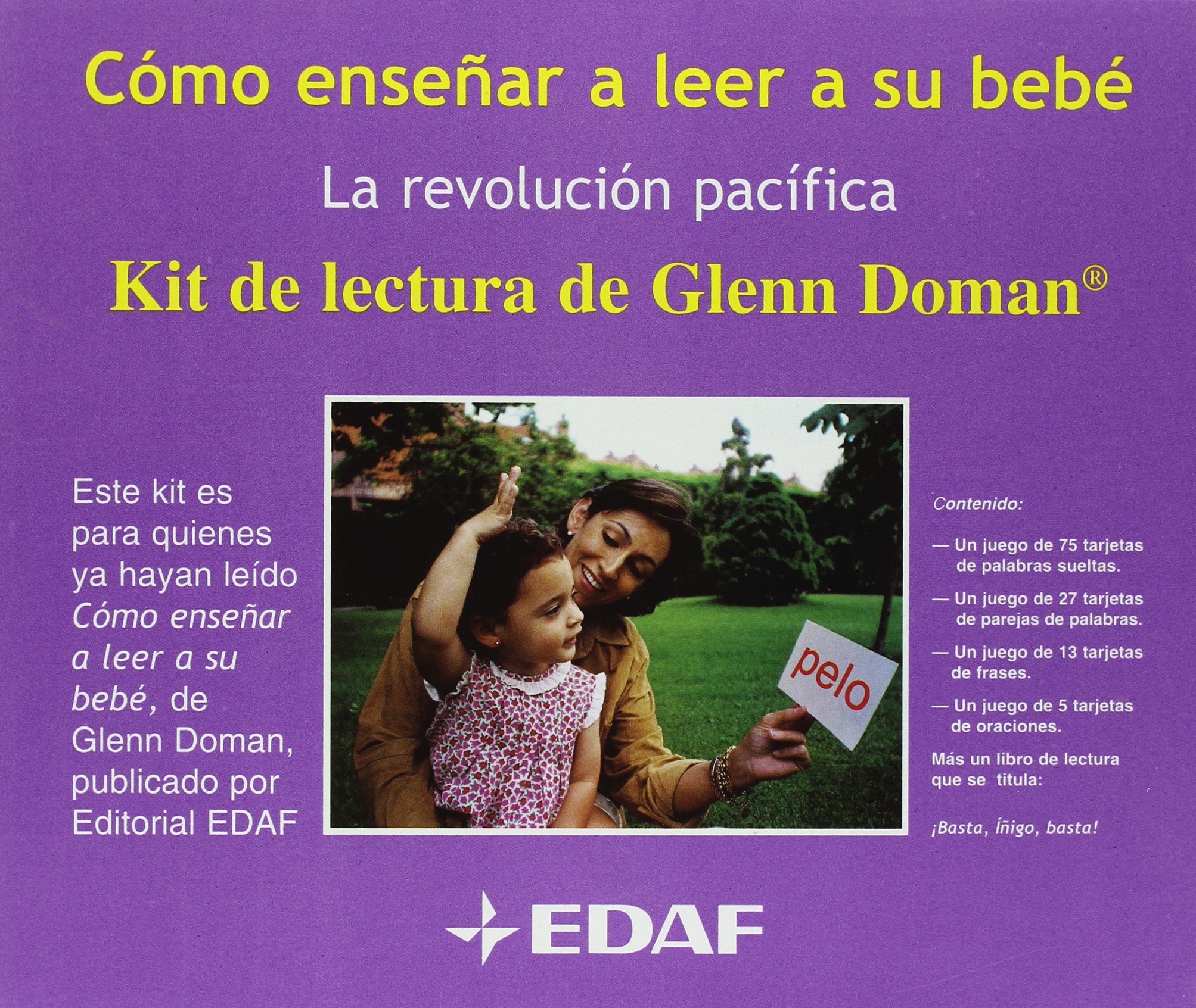Fichas de prácticas del método Glenn Doman para aprender a leer: Kit de lectura de Glenn Doman (Tu hijo y tú) Education & Training