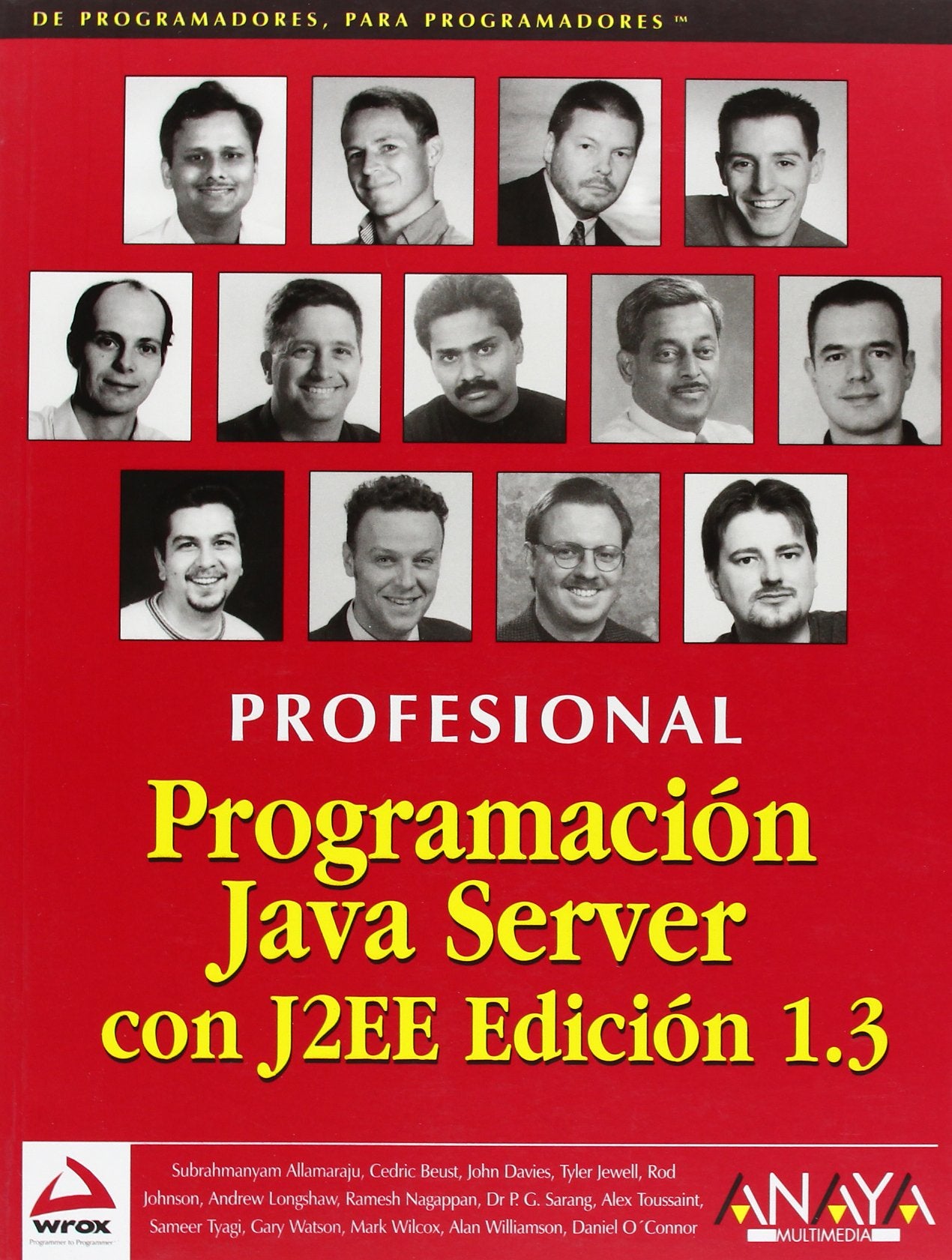 Programación Java Server JZEE. Edición 1.3 (Anaya Multimedia/Wrox) Computer Science Books