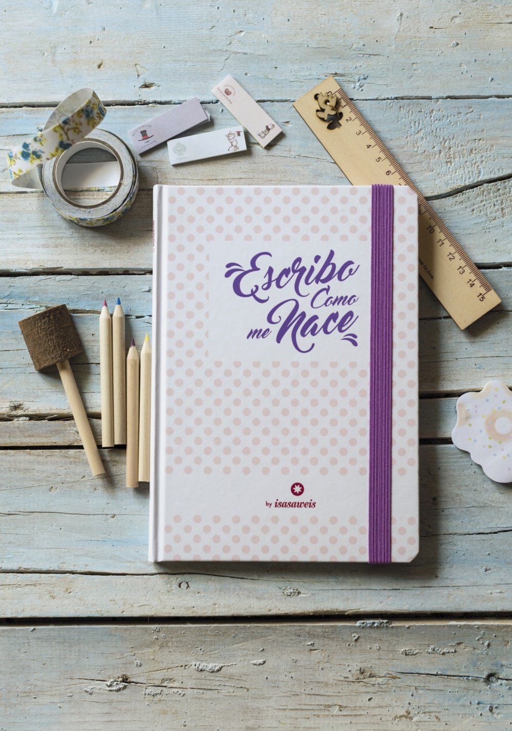 Libreta Isasaweis " Escribo como me nace " (Libros singulares) Hobbies & Crafts