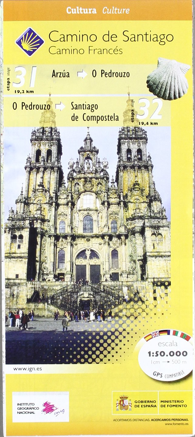 Camino Santiago: Arzúa-Santiago (31-32) Maps & Plans