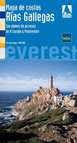 Mapa de Costas Rías Gallegas: Con planos de accesos de A Coruña y Pontevedra book