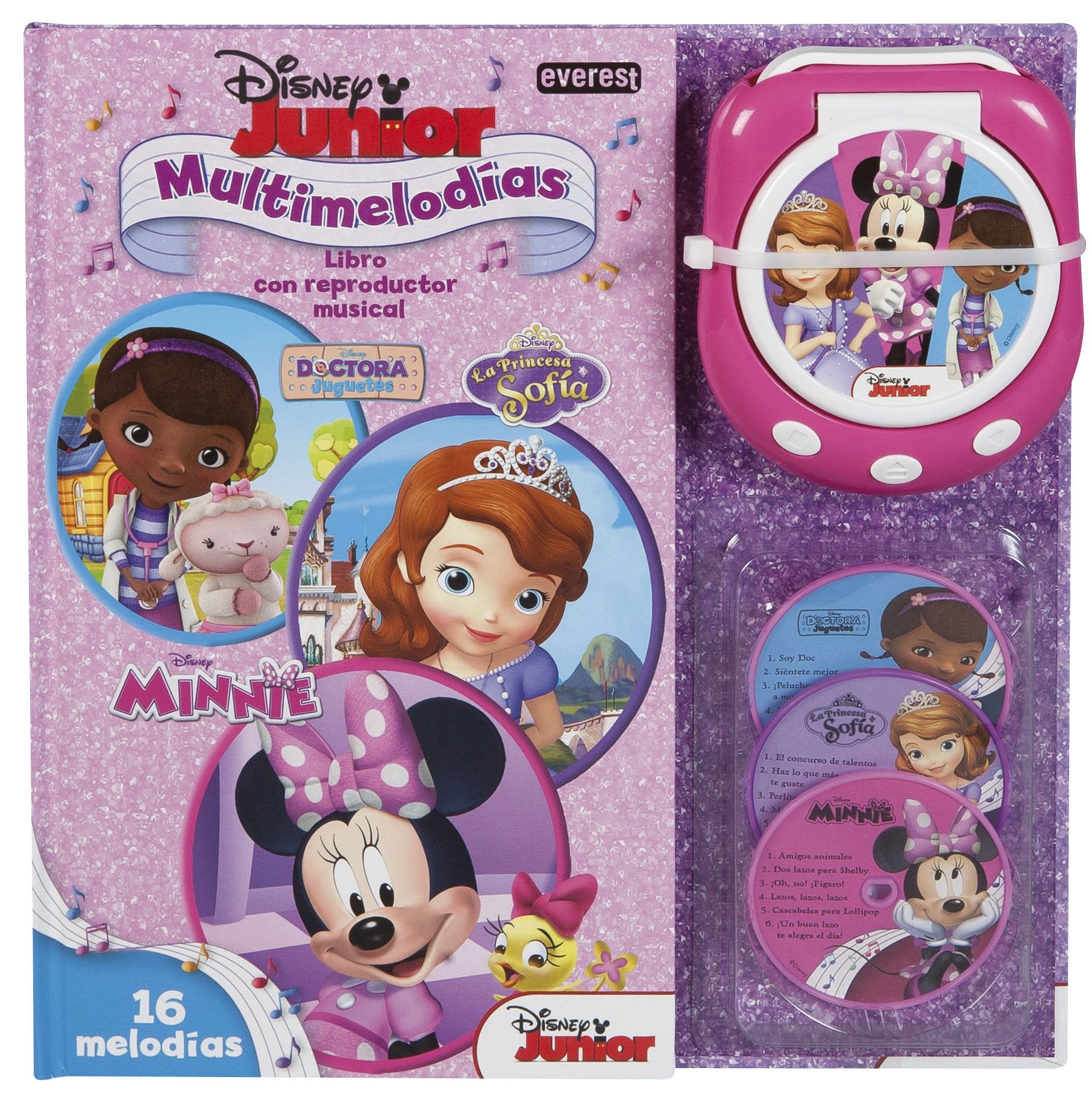 Disney Junior Multimelodías. Libro con reproductor musical: 16 melodías book