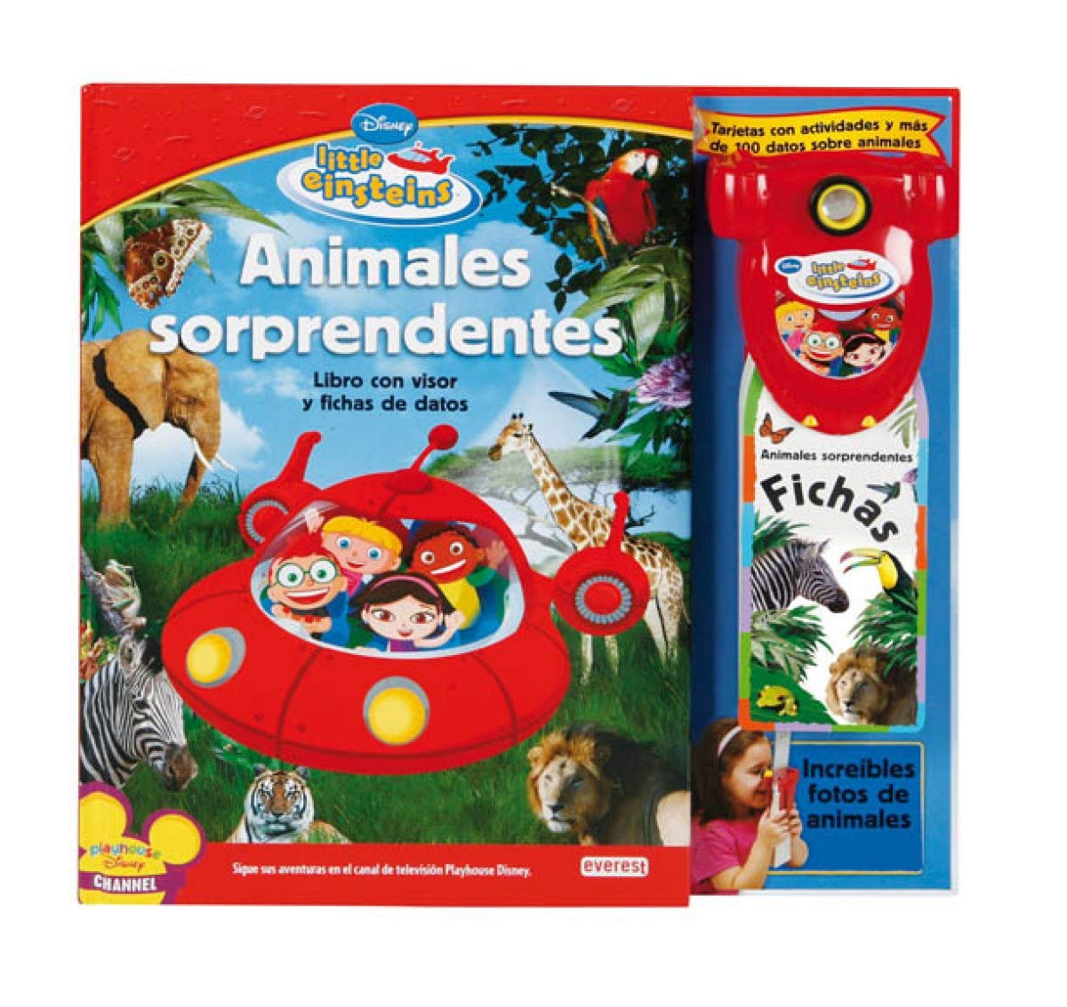 Little Einsteins. Animales sorprendentes: Libro de lectura con visor y fichas de datos. book