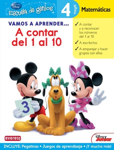 Vamos a aprender... A contar del 1 al 10. 4 años. Matemáticas book
