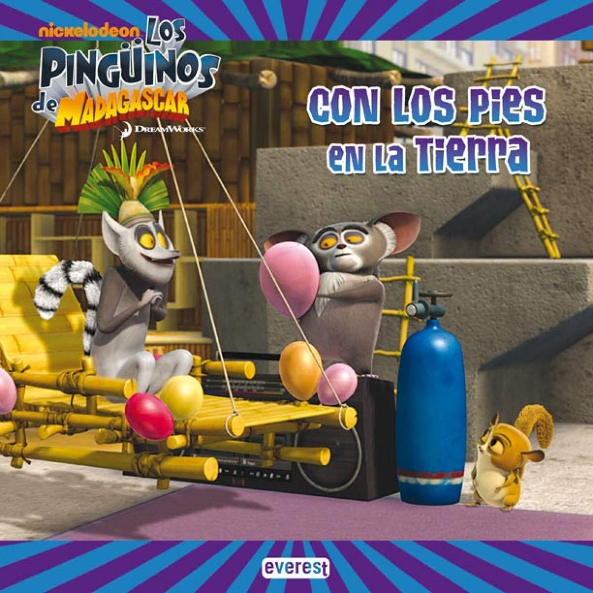 Los Pingüinos de Madagascar. Con los pies en la tierra: Libro de lectura Books