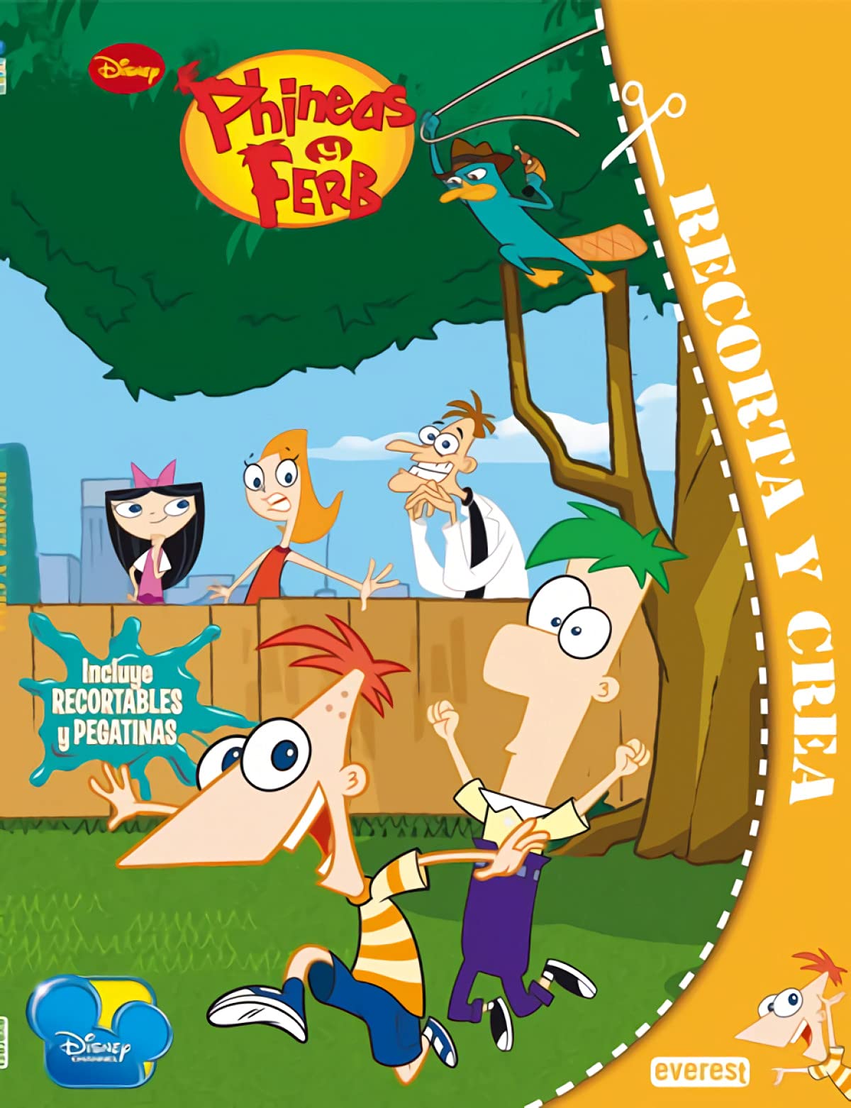 Phineas y Ferb. Recorta y crea: Incluye recortables y pegatinas Tiptoi & Games