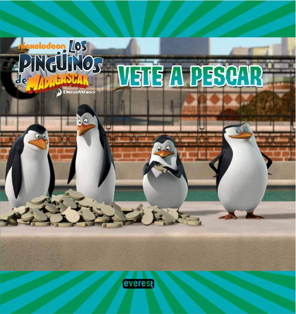 Los Pingüinos de Madagascar. Vete a pescar. Libro de lectura (Libros de lectura) book