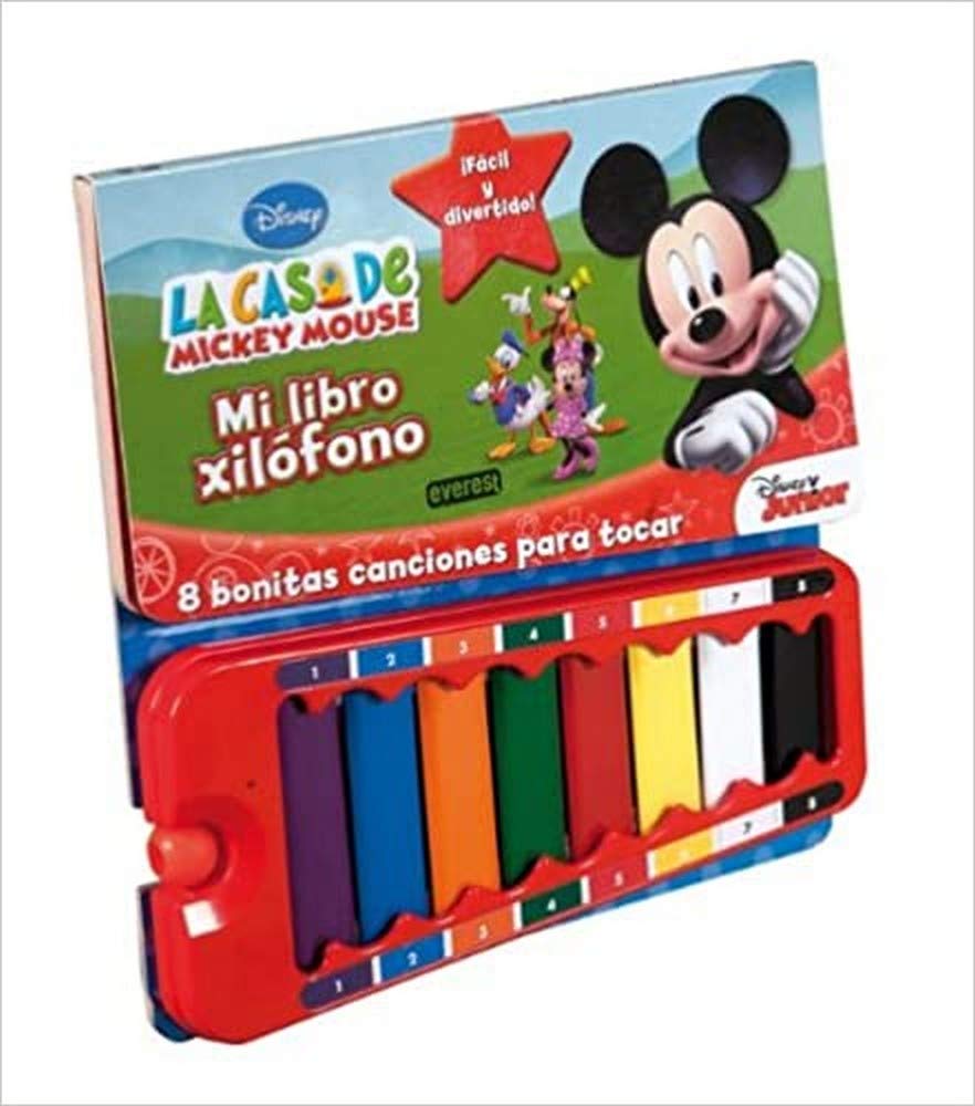 La Casa de Mickey Mouse. Mi libro xilófono: ¡Fácil y divertido! 8 bonitas canciones para tocar book