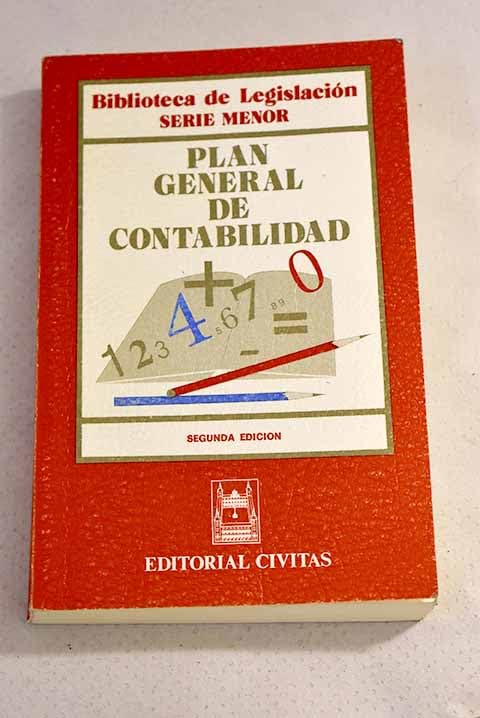 Plan general de contabilidad Books