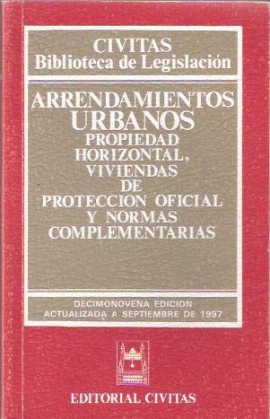 Arrendamientos urbanos, propiedad horizontal, viviendas de proteccion book
