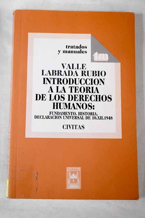 Introducción a la Teoría de los Derecho s Humanos. (Tratados y Manuales) Books