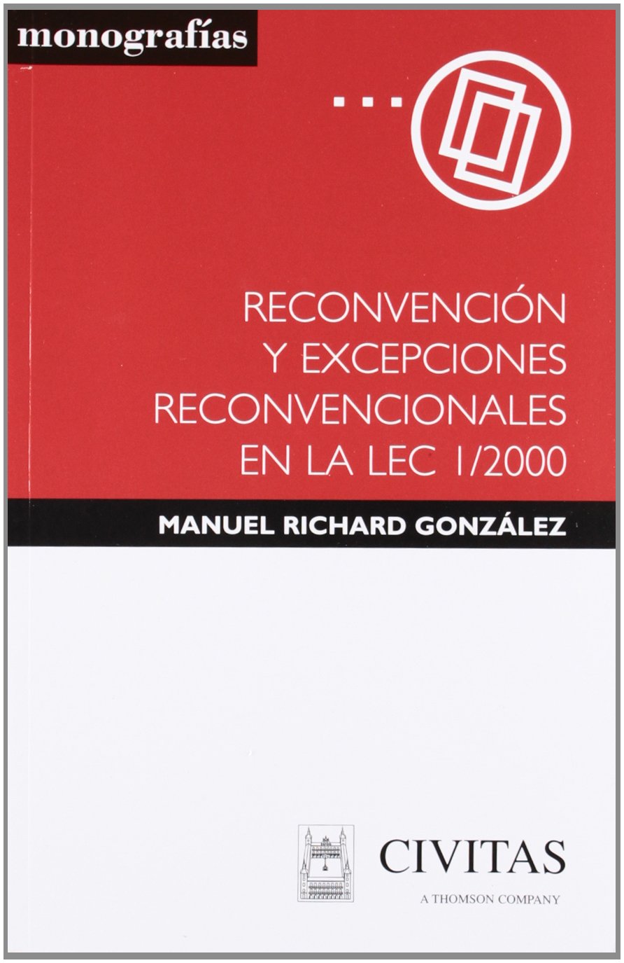 Reconvención y excepciones reconvenvionales en la LEC 1/2000 Law