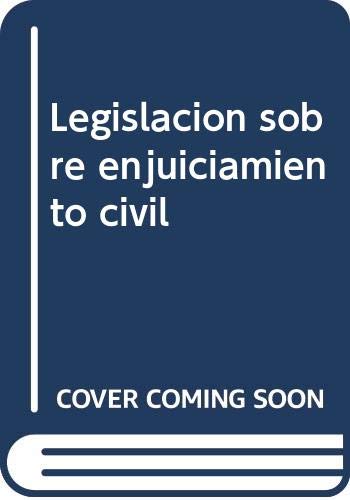 Legislación sobre enjuiciamiento civil book