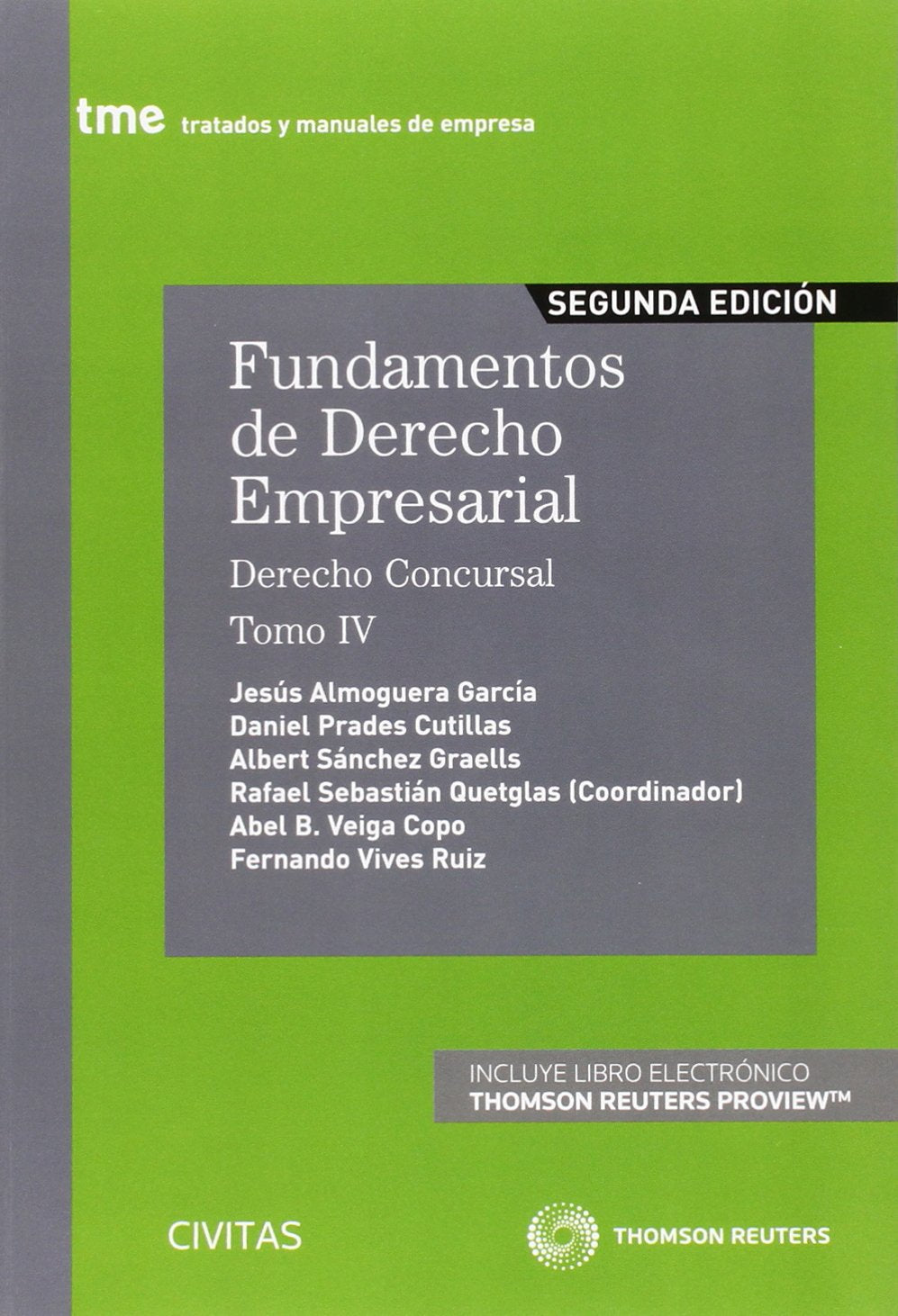 Fundamentos de Derecho Empresarial. Tomo IV, Derecho concursal book