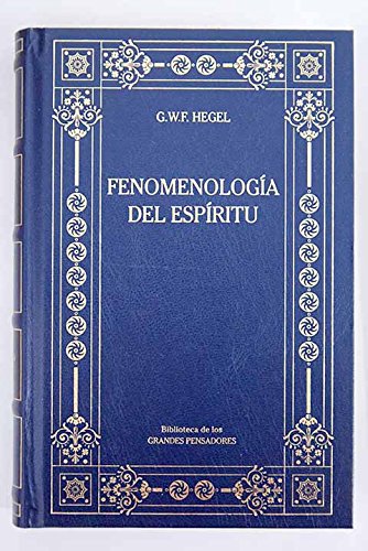 Fenomenologia del espiritu book
