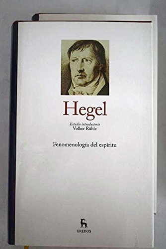 FENOMENOLOGIA DEL ESPIRITU book
