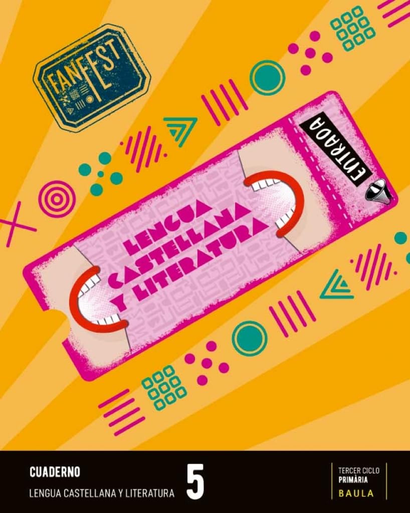 Cuaderno Lengua castellana y literatura 5º Primaria Fanfest - Espiral (Projecte Fanfest) Non-fiction
