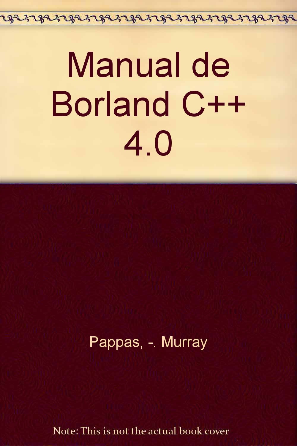 Manual de Borland C++ 4.0 Computer Science