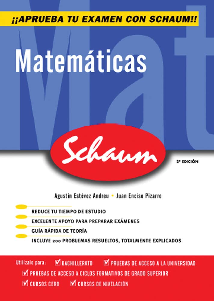 Schaum, matemáticas, Bachillerato Books