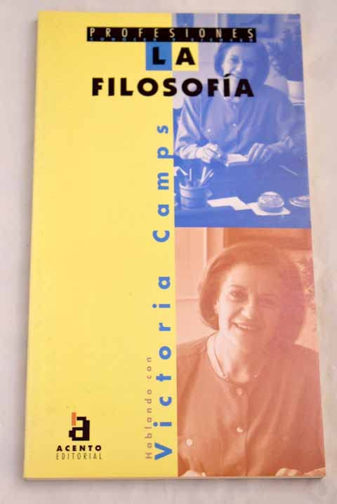 La filosofía: hablando con Victoria Camps Books