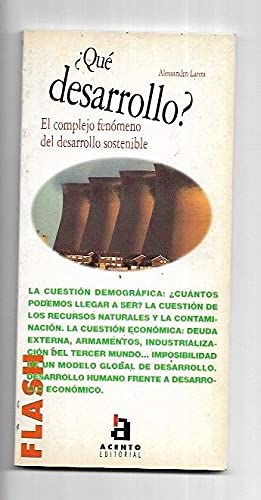 ¿ que desarrollo ? el complejo fenomeno del desarrollo sostenible Books