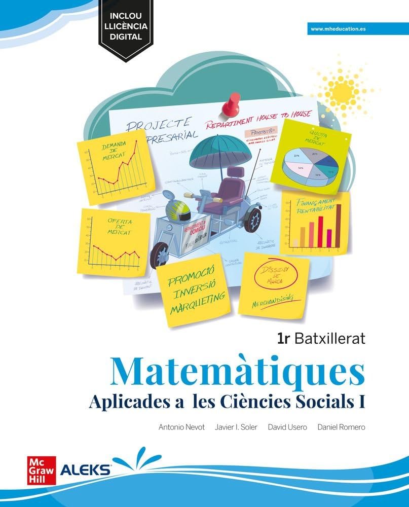 Matemàtiques Aplicades a les Ciències Socials 1r Batxillerat - Mediterrània book