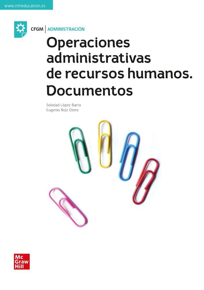 Operaciones administrativas de RRHH. GM 2022 book