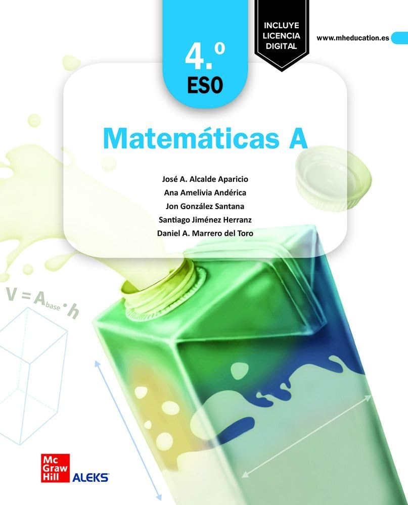 Matemáticas A 4.º ESO book