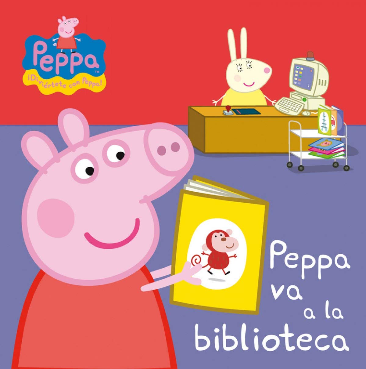 Peppa va a la biblioteca (Peppa Pig. Pequeñas manitas) book