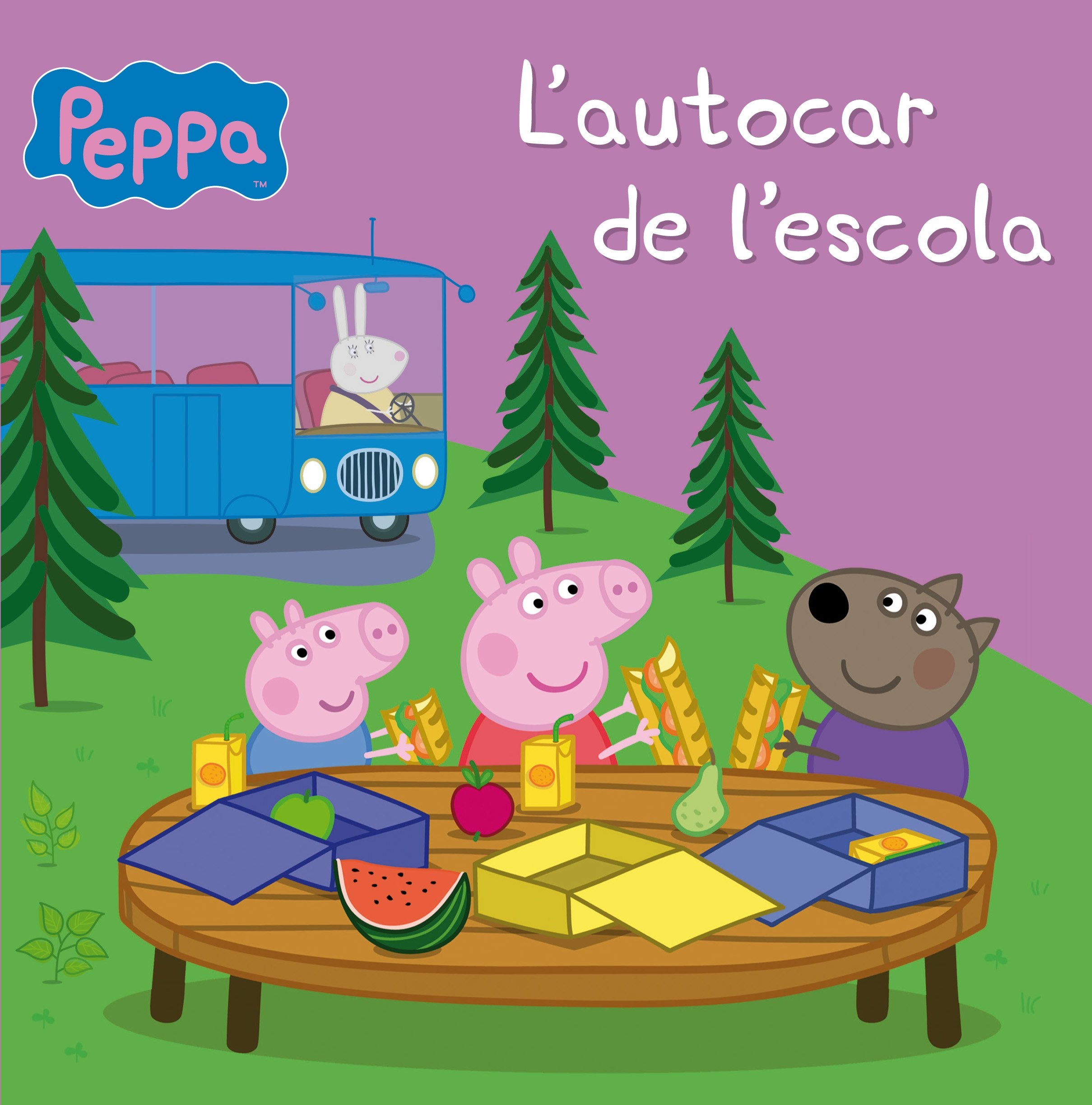 La Porqueta Pepa. L'autocar de l'escola Social Sciences