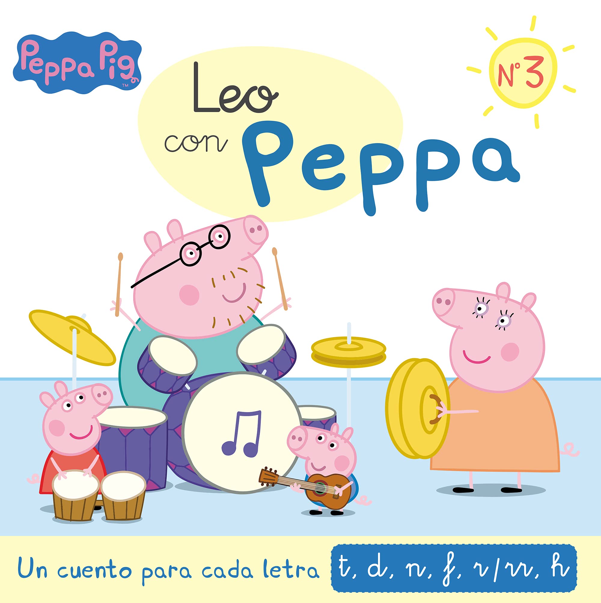 Peppa Pig. Lectoescritura - Leo con Peppa. Un cuento para cada letra: t, d, n, f, r/rr, h book