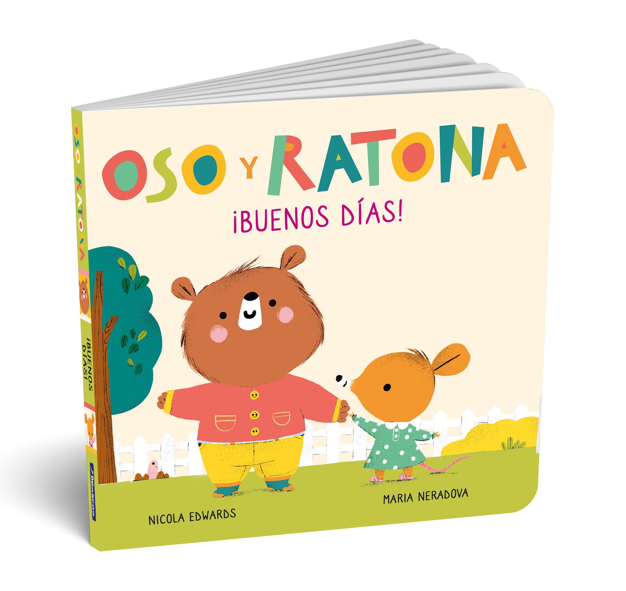 Oso y Ratona - ¡Buenos días!: Un libro de cartón con pestañas (Pequeñas manitas) Parents & Children